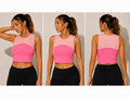 Top Deportivo Bicolor Easy Wear – Rosa | Crop Top