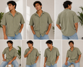 Camisa Casual de Manga Corta para Hombre