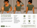 Top Acanalado Verde Oliva – SHEIN (Talla XL