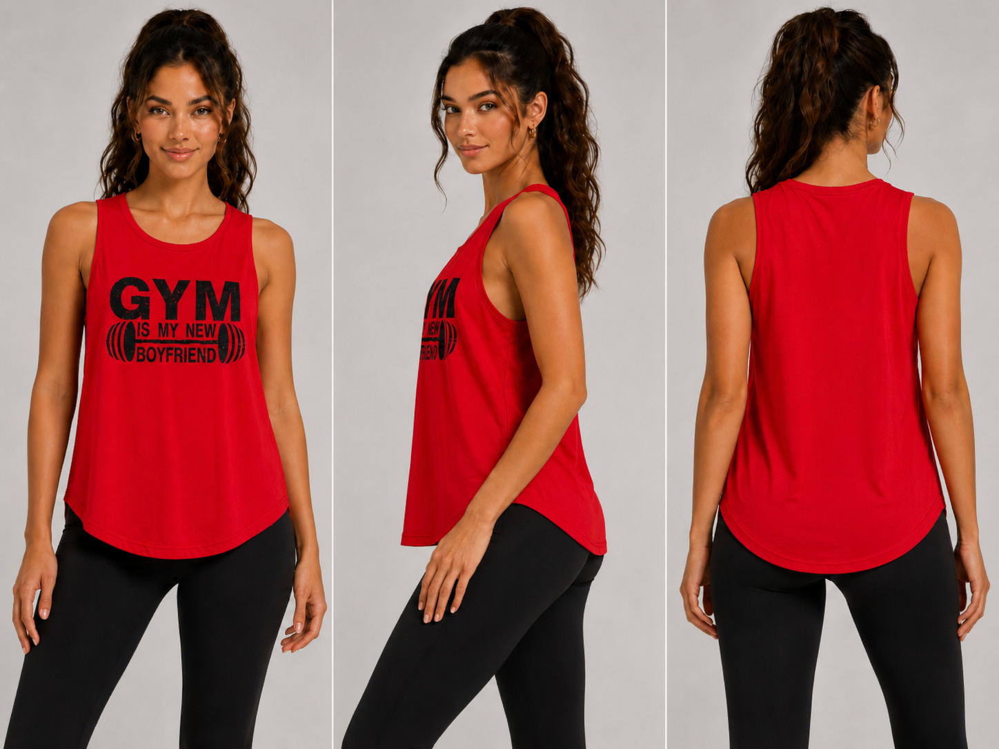 TOP DEPORTIVO SIN MANGAS COLOR ROJO VIBRANTE