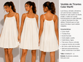 Vestido de Tirantes Color Marfil – Talla Única (S–L)