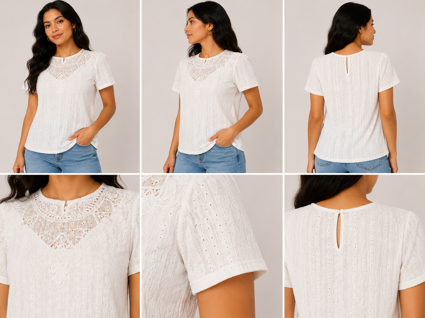 Blusa Blanca Bordada para Mujer – Estilo Elegante